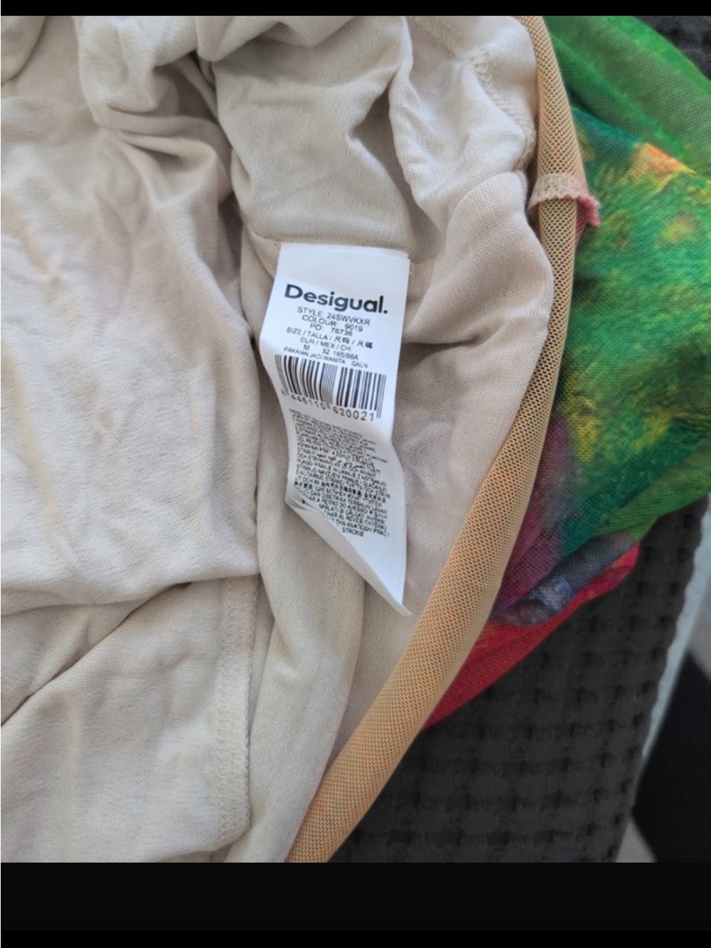 Desigual Tropical Mesh Midi Dress , Size M - Picture 5 of 8